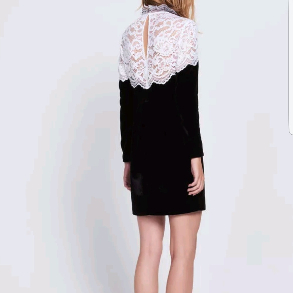 Sandro dress velvet size 2 worn only one time